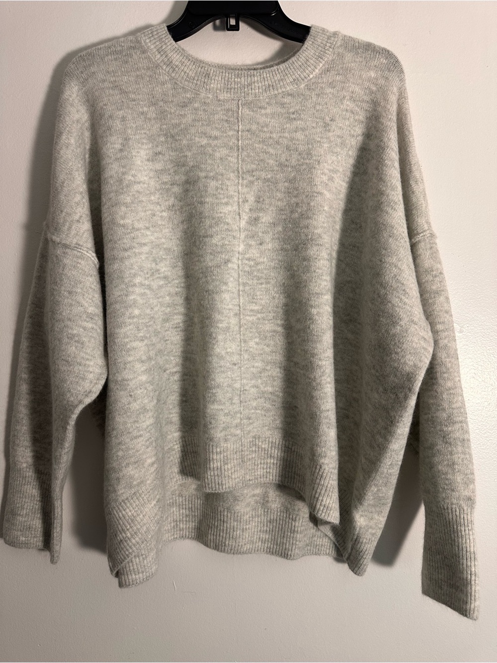 Vince Camuto Heather Gray Center Seam Crewneck Sweater XXL